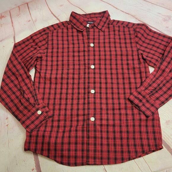Nautica plaid shirt 7X - Picture 1 of 3